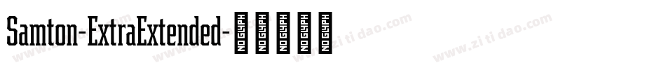 Samton-ExtraExtended字体转换