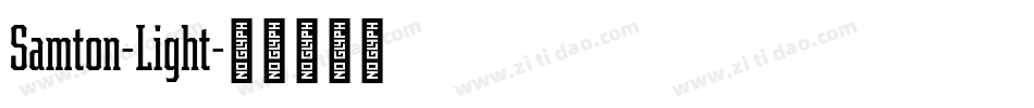 Samton-Light字体转换