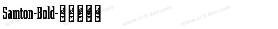Samton-Bold字体转换