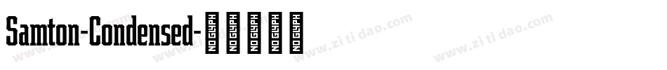Samton-Condensed字体转换