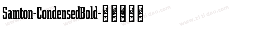 Samton-CondensedBold字体转换