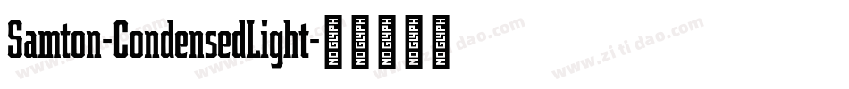 Samton-CondensedLight字体转换