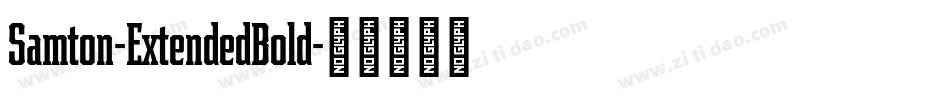 Samton-ExtendedBold字体转换