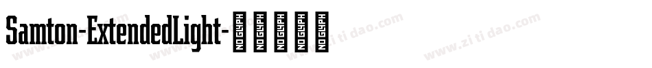 Samton-ExtendedLight字体转换