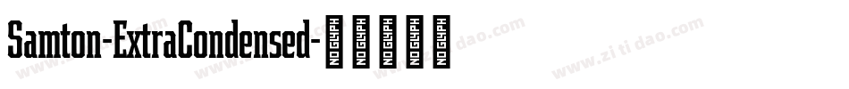 Samton-ExtraCondensed字体转换