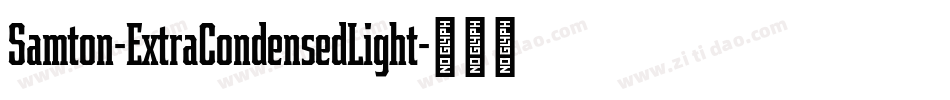 Samton-ExtraCondensedLight字体转换