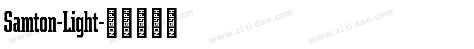 Samton-Light字体转换