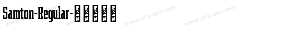 Samton-Regular字体转换