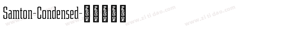Samton-Condensed字体转换