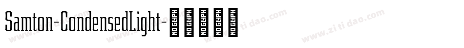 Samton-CondensedLight字体转换