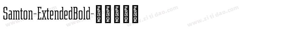 Samton-ExtendedBold字体转换