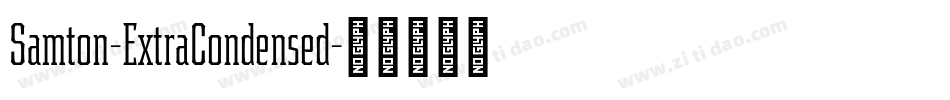 Samton-ExtraCondensed字体转换