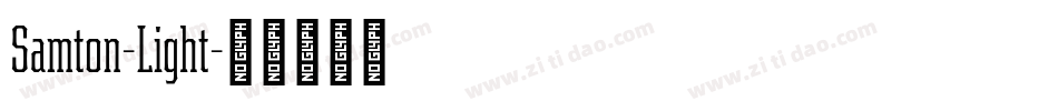 Samton-Light字体转换