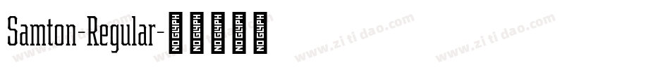 Samton-Regular字体转换