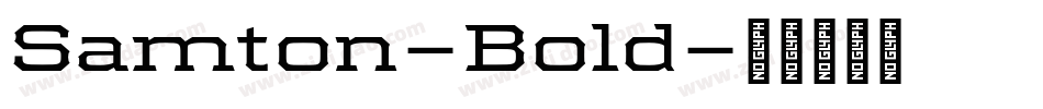 Samton-Bold字体转换