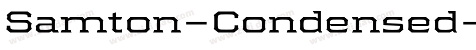 Samton-Condensed字体转换