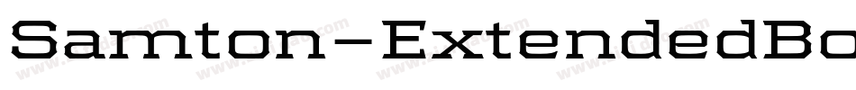 Samton-ExtendedBold字体转换