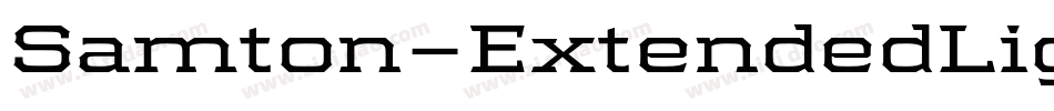 Samton-ExtendedLight字体转换
