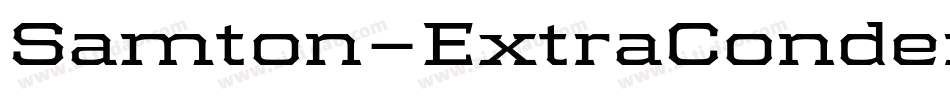 Samton-ExtraCondensedBold字体转换