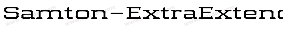 Samton-ExtraExtendedBold字体转换