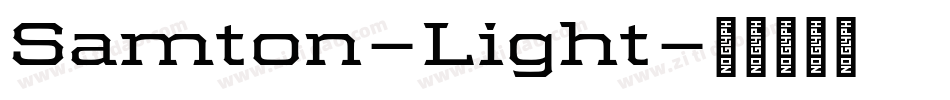 Samton-Light字体转换