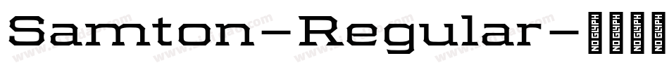 Samton-Regular字体转换