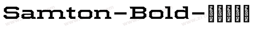 Samton-Bold字体转换