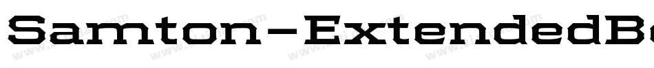 Samton-ExtendedBold字体转换