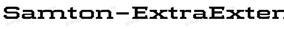 Samton-ExtraExtendedBold字体转换