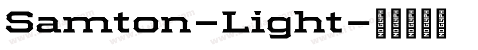 Samton-Light字体转换