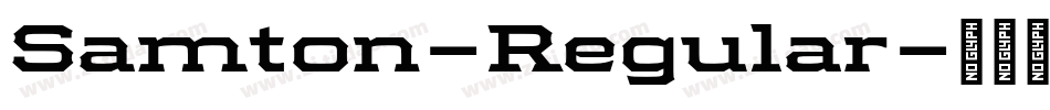 Samton-Regular字体转换