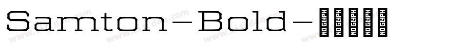 Samton-Bold字体转换