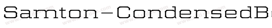Samton-CondensedBold字体转换
