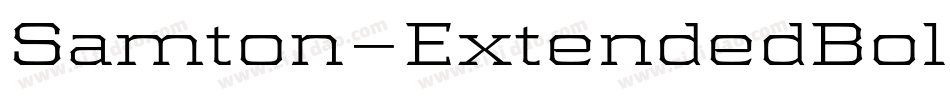 Samton-ExtendedBold字体转换