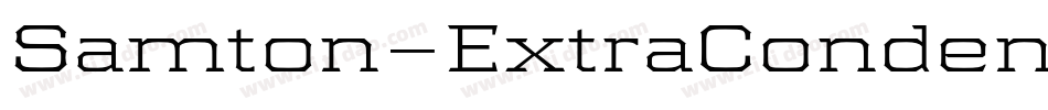 Samton-ExtraCondensedBold字体转换