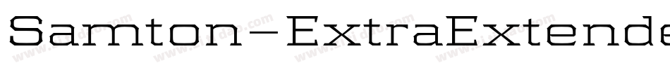 Samton-ExtraExtendedBold字体转换