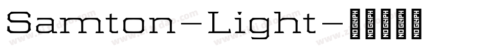 Samton-Light字体转换