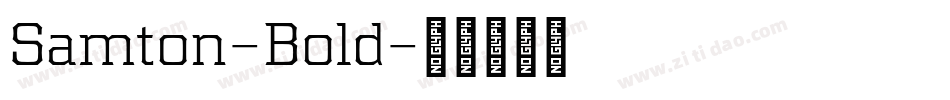 Samton-Bold字体转换