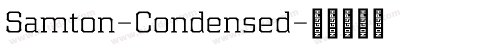 Samton-Condensed字体转换