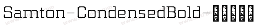 Samton-CondensedBold字体转换