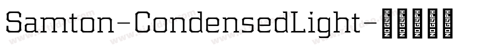 Samton-CondensedLight字体转换