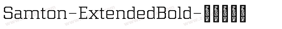 Samton-ExtendedBold字体转换