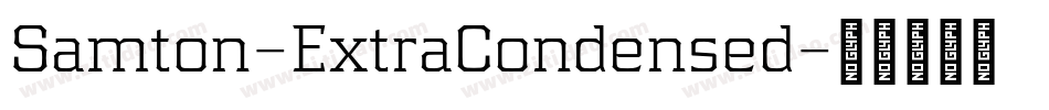 Samton-ExtraCondensed字体转换