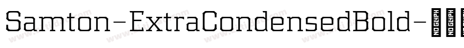 Samton-ExtraCondensedBold字体转换