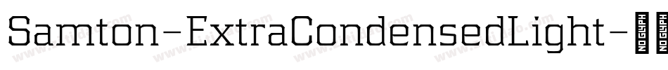Samton-ExtraCondensedLight字体转换