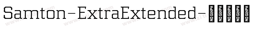 Samton-ExtraExtended字体转换