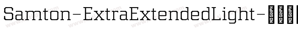 Samton-ExtraExtendedLight字体转换