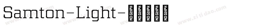 Samton-Light字体转换