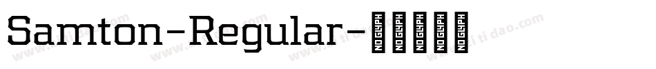 Samton-Regular字体转换