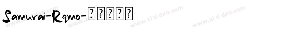 Samurai-Rqmo字体转换